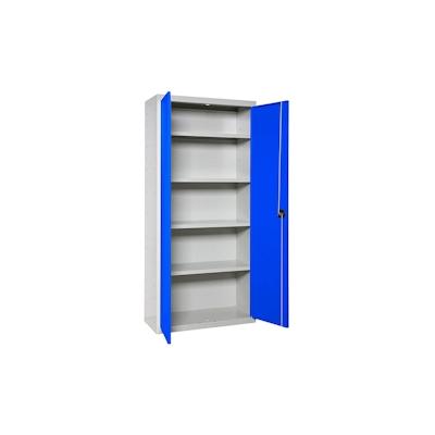 SimonRack Metallschrank 2 Türen 4 Fachböden Zerlegt GRAU/BLAU 1800x600x400 mm (Höhe x Länge x Breite) Image