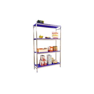 SimonRack Simoninox Edelstahl-Regal Grundregal SIMONINOX 4 Fachböden aus Polypropilen 2000x860x500 mm (Höhe x Länge x Breite) Image