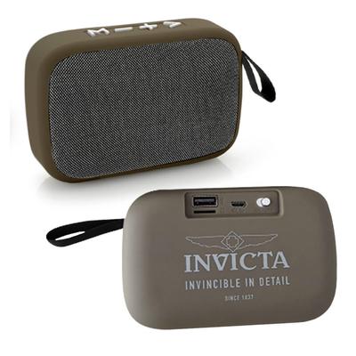 Invicta Portable Bluetooth Wireless Speaker with FM Radio Olive (46495)
