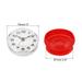 Waterproof Shower Clock, 2 Pack Silent Cute Wall Clocks Suction