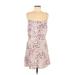 lola and grace Casual Dress - A-Line: Pink Floral Dresses - Women's Size Medium