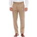 Men's Big & Tall KS Signature No Hassle® Classic Fit Expandable Waist Double-Pleat Dress Pants by KS Signature in Taupe (Size 46 38)