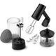 Philips Handmixer 5000 Series, 3-in-1-Handmixer, Leistungsstarker Motor (500 W), Smarter Aufbewahrungsbecher, 5 Geschwindigkeitsstufen, Anti-Spritz-Schutz, Schwarz (HR3781/20)