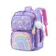 FANDARE Children Backpack 3-6 Grade Daypacks 3D Cute Cartoon Schoolbag for Kids Backpack Children's School Bags for Girls Boys Daughter Son Outing with Plush Accessories & Reflective Strips Purple