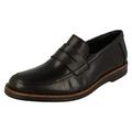 Rieker Mens Formal Slip On Shoes 12550-00 - Black Leather - UK Size 8 - EU Size 42 - US Size 9