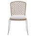 Bernhardt Carmel Outdoor Side Chair w/ Seat Pad - Quick Ship Wicker/Rattan in Gray | 36 H x 22.13 W x 23.75 D in | Wayfair K1950