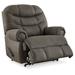 Signature Design by Ashley Camera Time Zero Wall Recliner Faux Leather/Polyester in Black/Gray | 47 H x 45 W x 43 D in | Wayfair 6570729