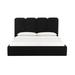 AllModern Margarita Bed Velvet in Black | 51.7 H x 65.3 W x 86.8 D in | Wayfair E74A61A94B554187B573A748DA43D97E