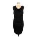 Express Cocktail Dress - Bodycon: Black Solid Dresses - Women's Size Medium