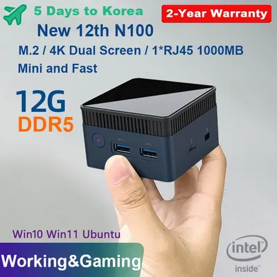 MOREFINE-Mini PC M6S Intel 12th Isabel N100 12G DDR5 512 Go 1 To Fenêtre 11 Ordinateur de jeu