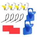 Support de tuyau d'eau de piscine antirouille avec bandes et attaches de câble supports rapides