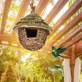 Nid d'oiseau décoratif d'intérieur suspendu abri pour colibris et moineaux décoration de jardin