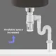 Tuyau de vidange Flexible et extensible pour lavabo tuyau de vidange pour évier accessoires de
