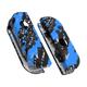 eXtremeRate NS Joycon Hülle & Tasten, DIY-Ersatz Gehäuse Case Grips Skin Shell & Knöpfe Buttons Umbau Kit für Nintendo Switch/Switch OLED Joycon Controller-Blue Coating Splash [KEIN Joy Con]