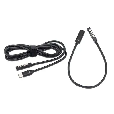 Câble de Charge Type C Mâle/Femelle Alimentation pour Surface 1/ 2 J60A 1.5m