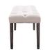 Heng Ming Upholstered Tufted Bench Ottoman , Velvet Dining Bench Bedroom Bench Footrest Stool Accent Bench