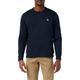 Original Penguin Herren L/S Sticker Pete Fleece Crew Sweatshirt, Dunkler Saphir, S