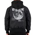 Alpha Industries MA-1 VF Hood Dark Side Bomberjacke für Herren Black/Reflective