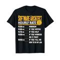 Software Architect Hourly Rate - Funny Software Engineer T-Shirt