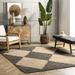 Brown/White Square 6' Area Rug - Corrigan Studio® Lowman Checkered Hand Hooked Jute/Beige/Brown Area Rug Cotton/Jute & Sisal | Wayfair