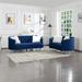 Rosdorf Park Brodhead 2 - Piece Living Room Set Velvet in Blue | 35 H x 102.4 W x 37 D in | Wayfair Living Room Sets