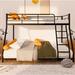 Isabelle & Max™ Twin Over Full Bunk Bed Metal in Black | 53.94 H x 56.38 W x 78.11 D in | Wayfair BA39B48B465D4451B334AEBD2F2CFB74