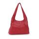Gigi - Ladies Medium Leather Shoulder Bag - Tote Handbag With Multiple Compartments - With Heart Keyring Charm - OTHELLO 4326 - Red