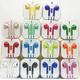 Painted Earphones For Iphone 4 5 6 Android phone Universal 3.5MM Jack Microphone Volume Control Headphone Earbuds Earpods Crystal box packaging