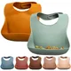 Fashionable Silicon Breastplate Baby Bib Waterproof Solid Infant Bandana Bibs Newborn Feeding Burp