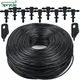 SPRYCLE 5M-140M Garden 3/5mm PVC Hose Micro Drip Irrigation System w/ 2-Way Connector 1/8'' Tubing