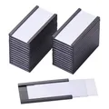 50Pcs Magnetic Label Holders With Magnetic Data Card Holders With Clear Plastic Protectors For Metal