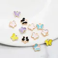 50 PC Little Cute Butterfly Shape Charm DIY Jewelry Bracelet Necklace Pendant Charms Gold Color Tone