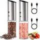 Electric Salt and Pepper Grinder Set USB Rechargeable Eletric Pepper Mill Shakers Automatic Spice