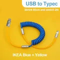 120W Fast Charging Cable Retractable Aluminum Alloy Charging Cable USB C Data Cable for Samsung