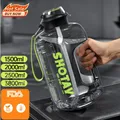 2 L Water Bottle with Straw Large Portable Travel Bottles For Training Sport Fitness Cup with Time