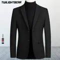 Men's Wool Blazers Male Suit Jacket Oversized Solid Business Casual Winter Jacket Men Clothing