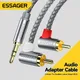 Essager RCA Audio Cable Jack 3.5 to 2 RCA Cable 3.5mm Jack to 2RCA Male Splitter Aux Cable for TV PC