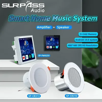 Smart Home Theater Audio Wifi Bluetooth Wand Verstärker Android 10,0 System Stimme Control PA System Image