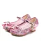 Prinzessin Kinder Leder Schuhe für Mädchen Blume Casual Glitter Kinder Hohe Ferse Mädchen Schuhe
