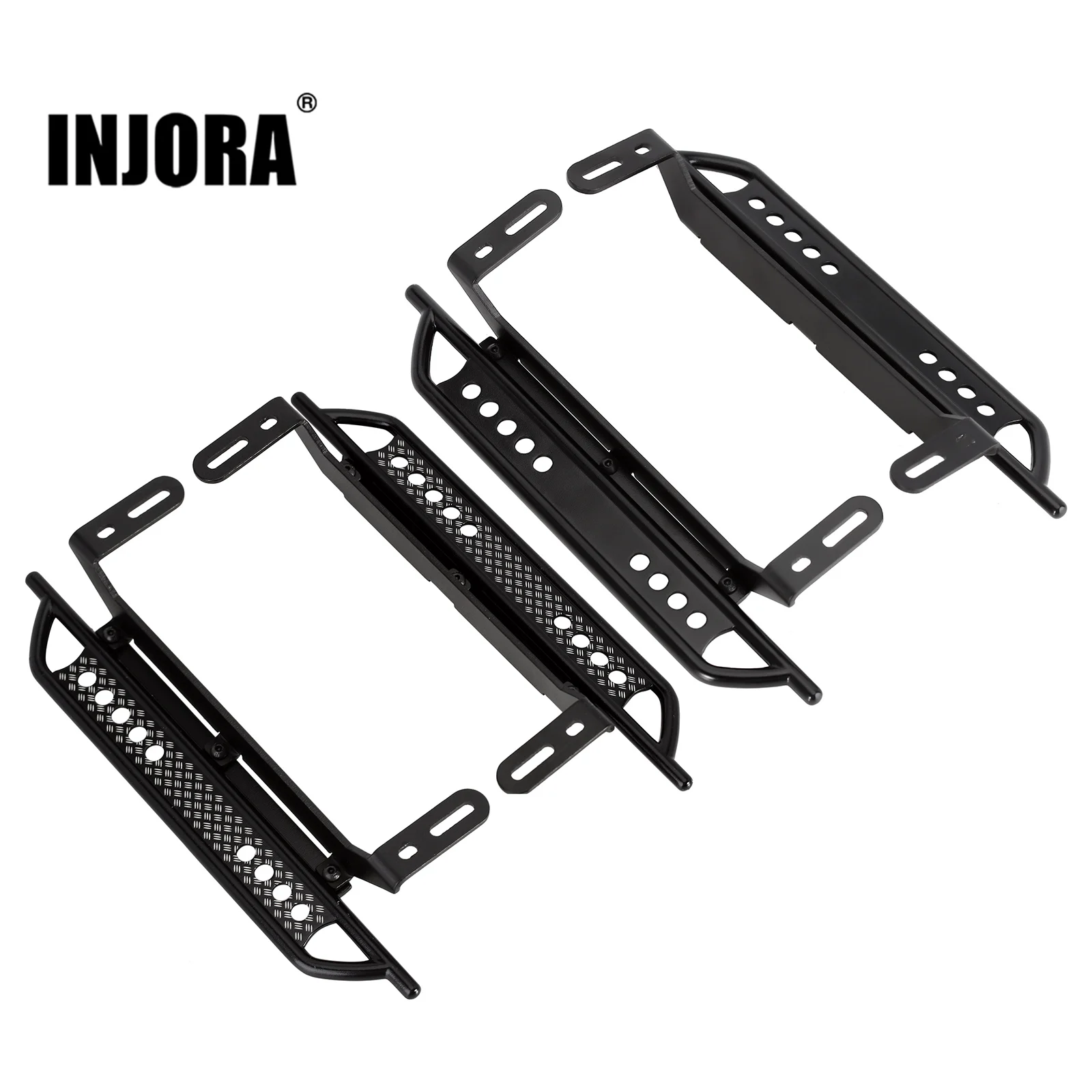 INJORA Metallpedal Rock Sliders Upgrade für 1/10 RC Crawler Car TRX-4 TRX4 Upgrade Image