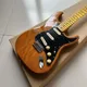 F-ST E-Gitarre transparente gelbe Farbe Mahagoni Körper Ahorn Griffbrett hochwertige Gitarre versand
