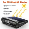 Solar Digitale Auto HUD GPS Head Up Display Auto Tacho Über-Speed Ermüdet Fahren Erinnerung Auto Uhr