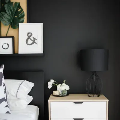 PVC Selbst-adhesive Wallpaper Dekorative Vinyl Matt Schwarz Klebstoff Papier für Wohnzimmer Möbel Image
