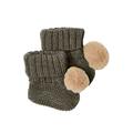 NAME IT Baby - Jungen Nbmwrilla Wool Strik Tøfler W/Dot Xxii Socken, Tarmac, 62-68 EU