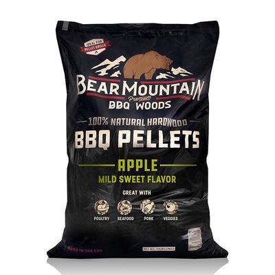 Bear Mountain BBQ Premium All Natural Hardwood Apple Smoker Pellets, 40 Pounds - 40 lb Bag