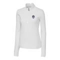 Women's Cutter & Buck White UConn Huskies Logo Traverse Half-Zip Pullover Jacket