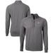 Men's Cutter & Buck Heather Black Colorado State Rams Big Tall Adapt Eco Knit Quarter-Zip Pullover Top