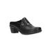 Women's Cynthia Slide by Easy Street in Black Croco (Size 10 M)