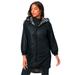 Plus Size Women's Reversible Anorak Jacket by Roaman's in Black Classic Zebra (Size 22 W)