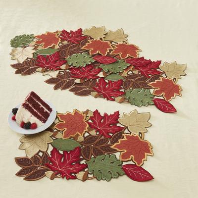 Set of 4 Embroidered Cut-Out Placemats by BrylaneH...